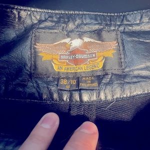 Vintage Harley Davidson leather pants